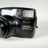 Vintage 1990 Pentax Zoom 105 Super Point & Shoot 35mm Film Camera