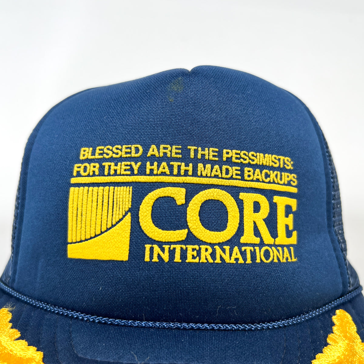 Vintage 80's Core International Computer Backups Trucker Hat ...