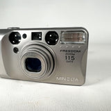 Vintage 2002 Minolta Freedom Zoom 115 Date 35mm Film Camera