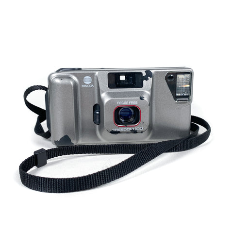 Vintage 80's Minolta Freedom 100 35mm Film Camera