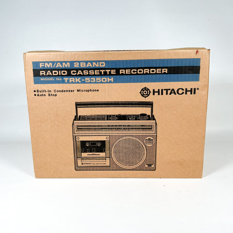 Vintage 80's Hitachi TRK-5350H Radio Cassette Recorder Boombox