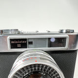 Vintage 1963 Yashica Minister III Rangefinder 35mm Film Camera