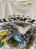 Vintage 90's Scott Russell Superbike Motorcycle Racer T-Shirt