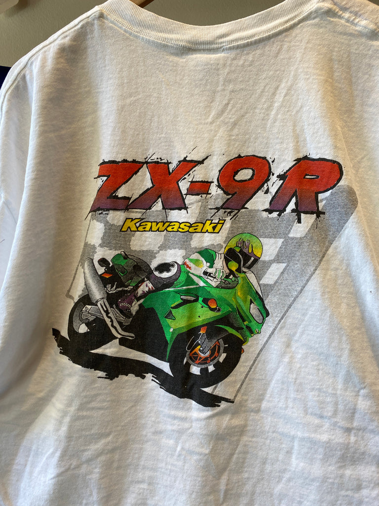 Vintage 90's Kawasaki Ninja ZX-9R Motorcycle T-Shirt – CobbleStore 