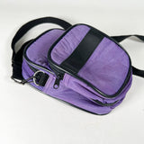 Vintage 90's Purple Nylon 2 Pocket Crossbody Camera Bag