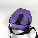 Vintage 90's Purple Nylon 2 Pocket Crossbody Camera Bag