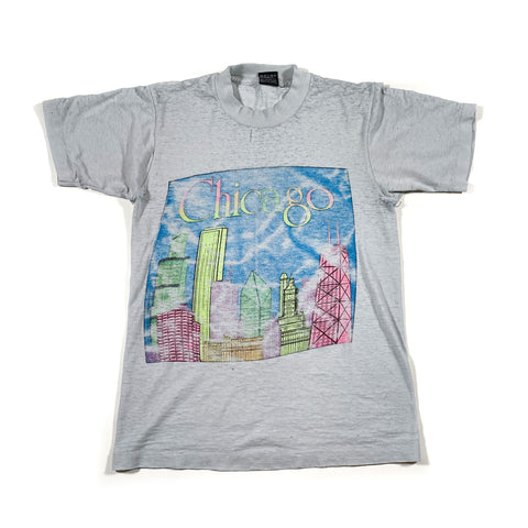 Vintage 80's Chicago Skyline Tourist T-Shirt