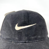 Vintage 90's Nike Swoosh Logo Black Snapback Hat