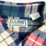 Vintage 90's LL Bean Lightweight Plaid Flannel Shirt