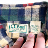 Vintage 90's LL Bean Lightweight Plaid Flannel Shirt