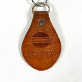 Vintage 80's Minolta Camera Leather Keychain