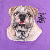 Vintage 80’s Bulldog Graphic “Yeah… What’s Your Point?” T-Shirt