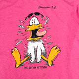 Vintage 1987 Charleston SC “I’ve Got An Attitude” Duck Graphic T-Shirt
