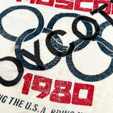 Vintage 1980 Moscow Olympics “Boycott” USA Ringer T-Shirt