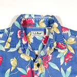 Vintage 90's LL Bean Cool Weave Hawaiian Shirt