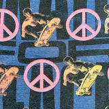 Vintage 1983 Skate For Peace Blue Single Stitch USA Made T-Shirt