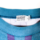 Vintage 90's Guess Jeans Vertical Striped T-Shirt