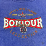 Vintage 80s Bonjour “Official World Classic” Boxy Cropped Short Sleeve Sweatshirt