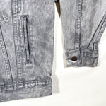 Vintage 80's Levi's 70507-0261 Gray Acid Wash Jean Jacket