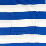 Vintage 90's Lands' End Blue & White Stripe Pocket T-Shirt