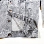 Vintage 80's Levi's 70507-0261 Gray Acid Wash Jean Jacket