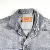 Vintage 80's Levi's 70507-0261 Gray Acid Wash Jean Jacket