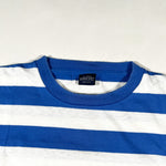 Vintage 90's Lands' End Blue & White Stripe Pocket T-Shirt