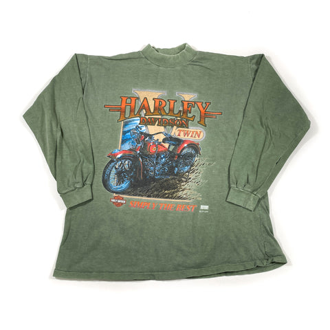 Vintage 90's Harley Davidson V-Twin Longsleeve T-Shirt