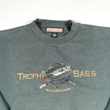 Vintage 90's Headwaters Trophy Bass Fishing Crewneck Sweatshirt