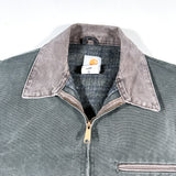 Vintage 2003 Carhartt Detroit J97MOS Green Canvas Work Jacket