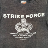 Vintage 80's Strike Force Weapons & Survival Systems Skull Snake T-Shirt