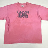 Vintage 90’s Calvin Klein Jeans Pink Logo T-Shirt