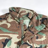 Vintage 1986 Woodland Camo Military Field Jacket