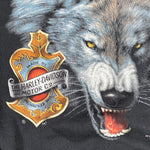 Vintage 1992 3D Emblem Harley Davidson Wolf Crewneck Sweatshirt