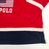 Vintage 90’s Polo Sport USA Flag Long Sleeve Jersey Shirt