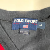 Vintage 90’s Polo Sport USA Flag Long Sleeve Jersey Shirt