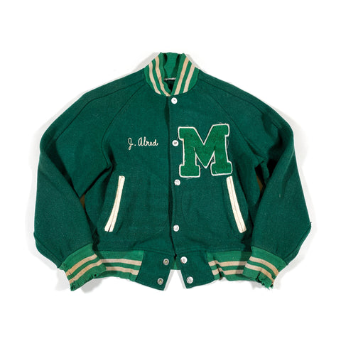 Vintage 50's Maple Athletic Alred Wool Varsity Jacket