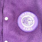 Vintage 70's Strasburg Rams Reversible Wool Deerfoot Varsity Jacket