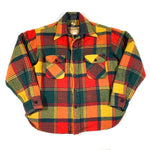 Vintage 60's Fox Knapp Wool CPO Lined Plaid Flannel Shirt