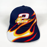 Vintage 90's Rusty Wallace Flames NASCAR Hat