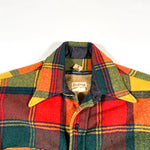 Vintage 60's Fox Knapp Wool CPO Lined Plaid Flannel Shirt