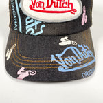 Modern Y2K Von Dutch All Over Print Trucker Hat