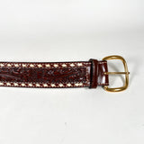 Vintage 90's Tony Lama Tooled Size 40 Leather Belt