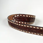 Vintage 90's Tony Lama Tooled Size 40 Leather Belt