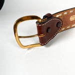 Vintage 90's Tony Lama Tooled Size 40 Leather Belt