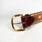 Vintage 90's Tony Lama Tooled Size 40 Leather Belt