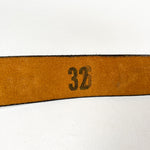 Vintage 90's Jim's Leather Tooled Size 32 Belt