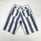 Vintage 90's Vertical Striped Long Baggy Shorts