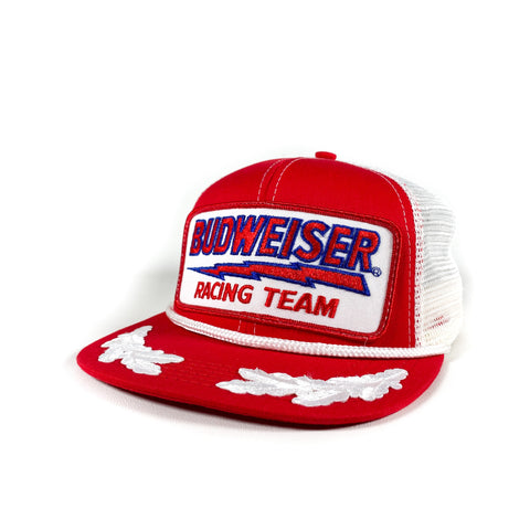 Vintage 90's Budweiser Racing Team Trucker Hat