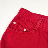 Vintage 90’s Faded Glory Red Denim Shorts